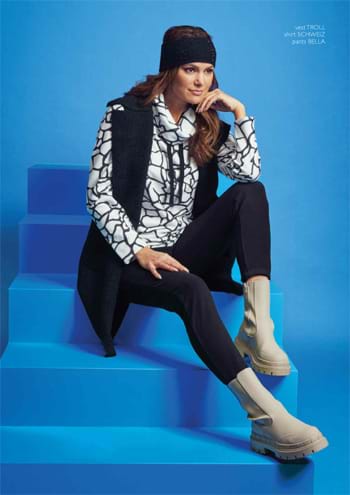Women's knitwear Hegler. Fashion blouses, pants, jackets, dresses, pullovers and shorts