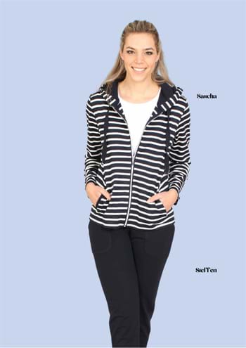 Women's knitwear Hegler. Fashion blouses, pants, jackets, dresses, pullovers and shorts