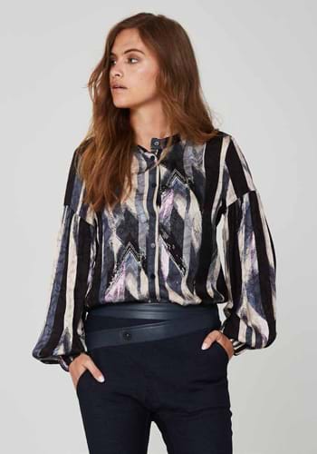 N\u00dc Denmark Slip-over blouse khaki casual uitstraling Mode Blouses Slip-over blouses NÜ Denmark