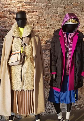 Exhibition of new autumn winter 2020 collections of fashionable women’s clothing. Düsseldorf